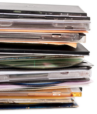 Stack of CDs
