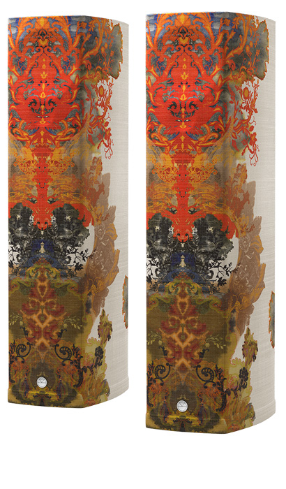 Pair of Linn 530 Timorous Beasties Speakers — Grand Blotch Damask